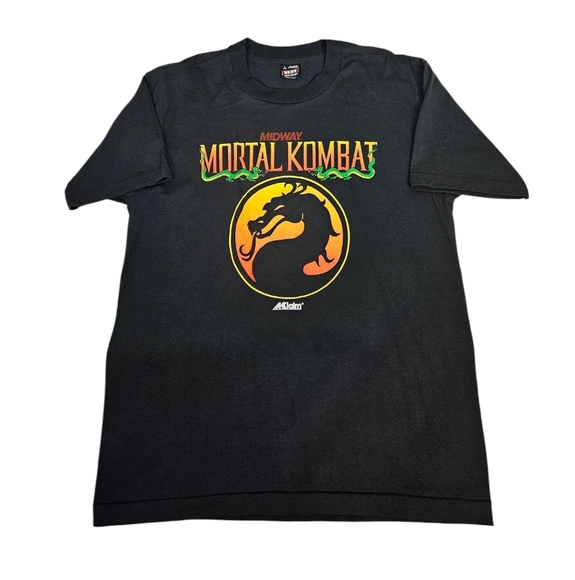 Vintage Mortal Kombat Promo‎ Tee-Shirt Midway Acclaim Video Game Size Large B36 - Picture 10 of 10
